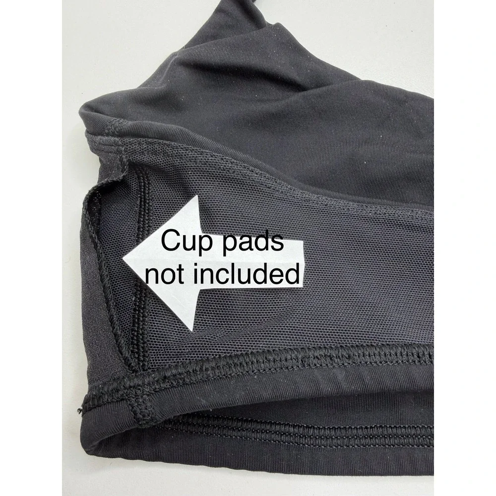 Lululemon Women's Like A Cloud Black Sports Bra Size 8 No Cup Pads